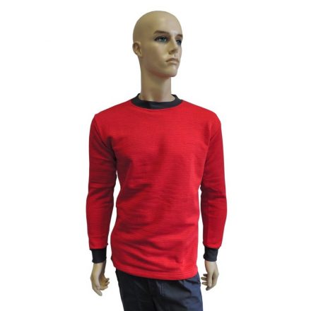 Bebújós pulóver, piros, ESD 201